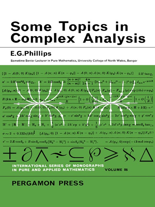 Upplýsingar um Some Topics in Complex Analysis eftir E. G. Phillips - Biðlisti